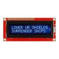 LCD-18160 SparkFun Basic 16x2 Character LCD - White on Black, 5V (with Headers)
