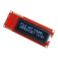 LCD-09395 Serial Enabled 16x2 LCD - White on Black 5V