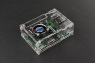 FIT0540-1 Transparent Acrylic Case for Raspberry Pi B+/2B/3B (with fan)