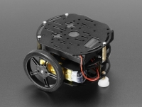A3244 Mini 3-Layer Round Robot Chassis Kit - 2WD with DC Motors