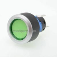 QN22-F1-11Z-G-12V 22파이 푸쉬 버튼 LED 스위치 녹색