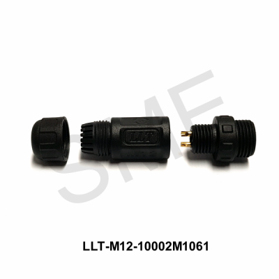 LTT M12-05 2PIN LTT 원형 방수커넥터 판넬 플러그 케이블 IP67