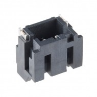 PRT-11641 JST Right-Angle Connector - SMD 2-Pin (Black)