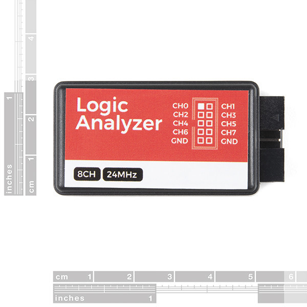 TOL-18627 USB Logic Analyzer - 24MHz/8-Channel