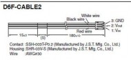 OMRON  플로우센서용 케이블 D6F-CABLE2(국내제작품)