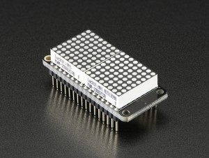 Adafruit 0.8 inch 8x16 LED Matrix FeatherWing Display Kit - White