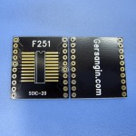 F251 SOIC 20 - 1.27 변환기판