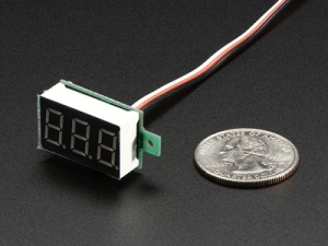 A705 전압측정기/Mini 3-wire Volt Meter (0 - 99.9VDC)
