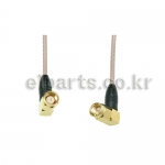 SMA both-M(R/A) RG316 1M - SMA both-male right angle RG316 cable 1meter