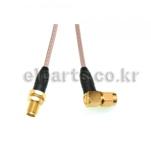 SMA female to male(R/A) RG316 cable 1meter