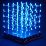 K8018B 3D LED CUBE 5x5x5 (blue LED)