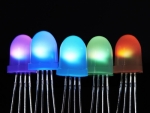 A1734 NeoPixel Diffused 8mm Through-Hole LED - 5 Pack